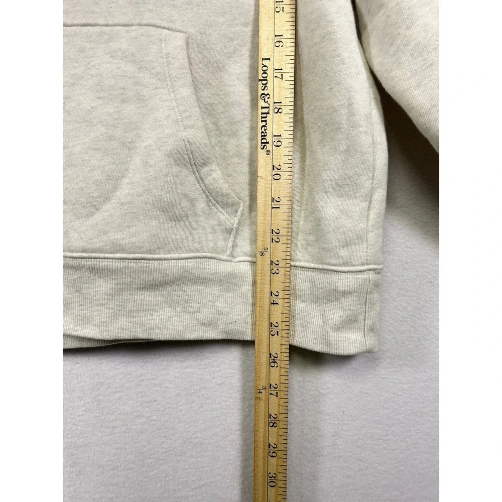 Wild‎ Fable Women's Cream Heathered Fleece Hoodie Pullover Size S - Picture 6 of 9